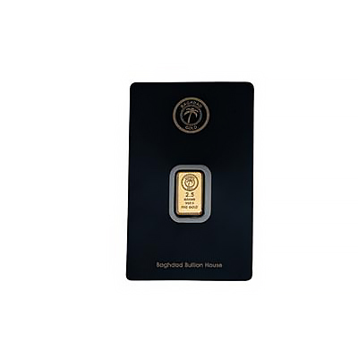 2.5 Grams minting bar, 24 karats