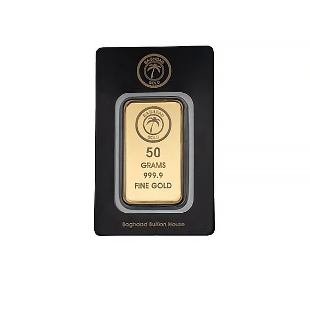 50 Grams minting bar, 24 karats